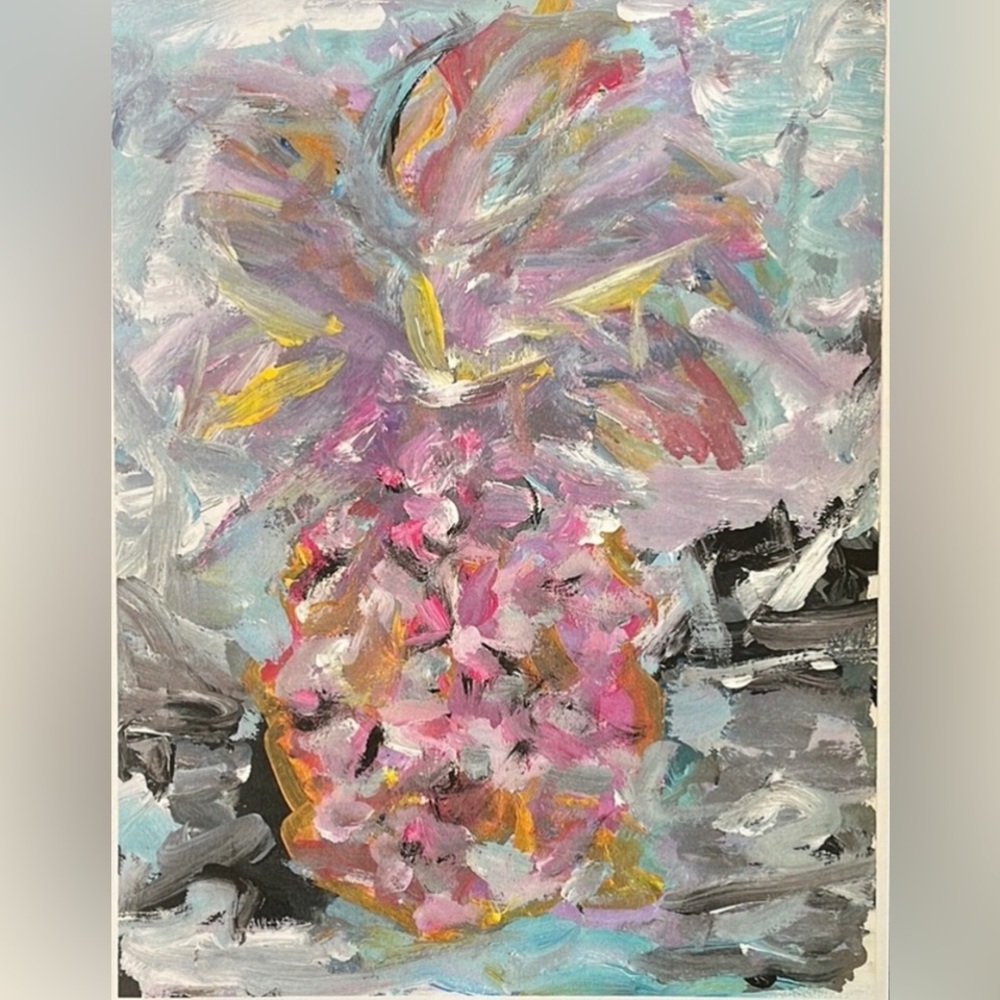 Abstract Pineapple Art Print